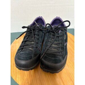 Dansko Shoes Women’s 37 Black Suede Vibram Soles Paisley Waterproof Hiking Walk